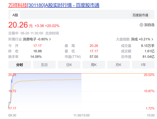 新能源汽车再迎利好，这只个股20%涨停！